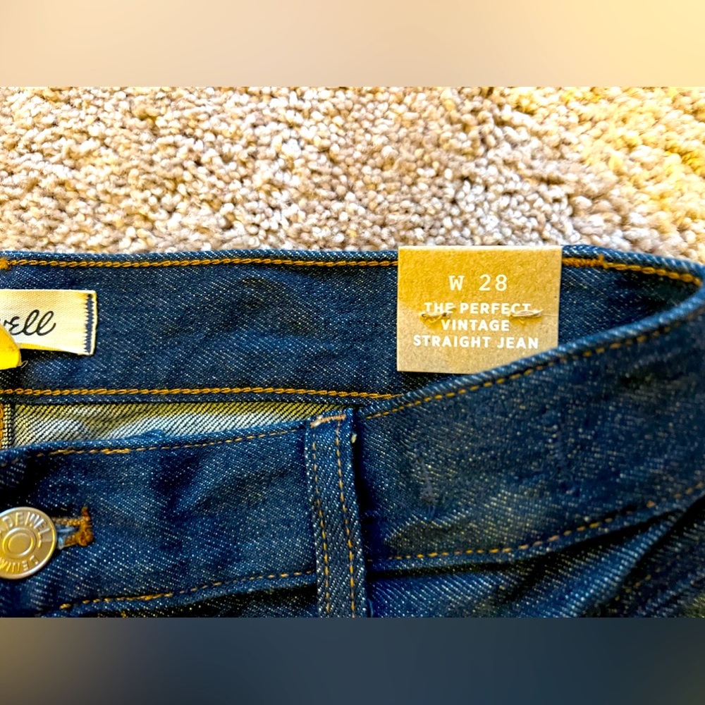 Madewell perfect vintage jeans NWT, available in both 27” and 28”